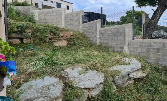 Création jardin sec, Lucciana, O.F Jardin