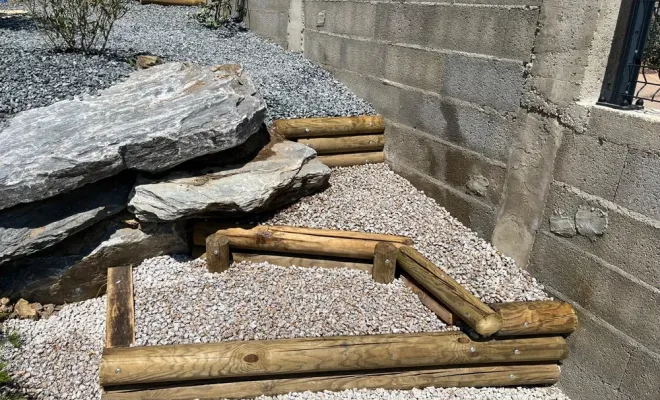 Création jardin sec, Lucciana, O.F Jardin