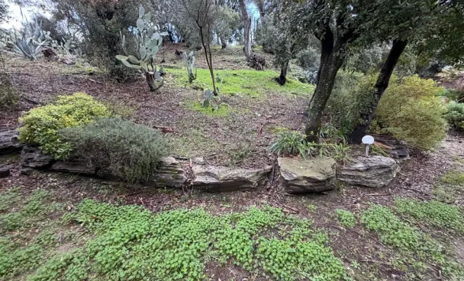 Terrassement, enrochement, terrain de pétanque, Lucciana, O.F Jardin