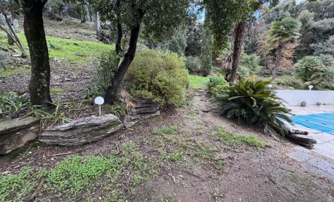 Terrassement, enrochement, terrain de pétanque, Lucciana, O.F Jardin