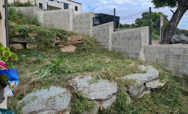 Création jardin sec, Lucciana, O.F Jardin